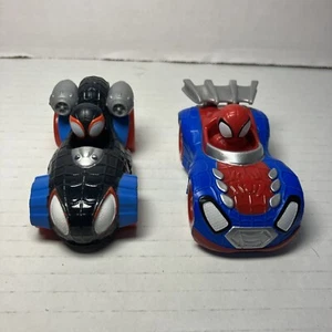 Jazwares Spidey & His Amazing Friends City Track Figures Spidey & Miles Morales - Picture 1 of 5