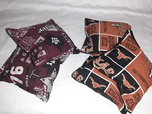 Bolsas de Repuesto de Frijoles de Cornhole ACA TEXAS A&M UT UNIVERSIDAD DE TEXAS Agujero de Maíz - Imagen 1 de 2