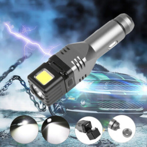 Mini  LED Car Cigarette Lighter Flashlight USB Rechargeable Mini Torch Light
