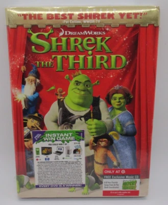 SHREK THE THIRD - TARGET EXCLUSIVE DVD MOVIE + MUSIC CD, NOW THAT'S WHAT I CALL - Image 1 of 2