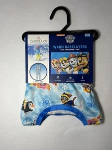 Cuddl Duds Paw Patrol Warm Base Layer 2 Pc Set Toddler Boys Size 5T Blue NWT - Picture 1 of 7