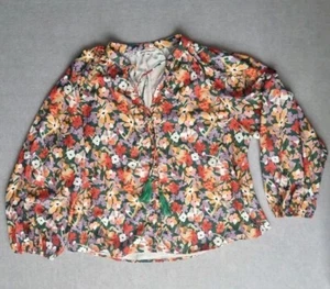 Top de mujer Vine Apparel floral mezcla de lino talla 18 - Imagen 1 de 8