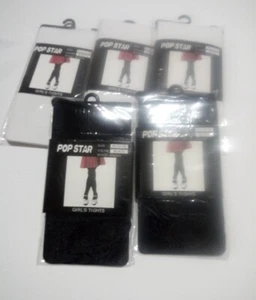 Tights girls Size XL Lot Of 5   Color Black and white  - Picture 1 of 3