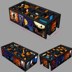 Casa embrujada inflable de Halloween con techo juego inflable laberinto laberinto - Imagen 1 de 28