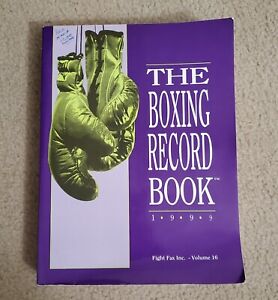 The Boxing Record Book 1999 Fight Fax Inc. Vol 16 Singed 
