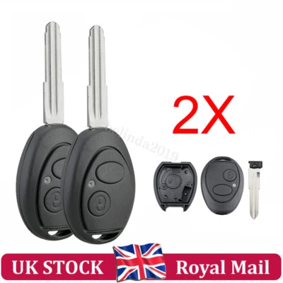 2X For Land Rover Discovery 2 TD5 2 Buttons Remote Smart Car Key Fob Shell Case