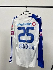 Camiseta deportiva para el hogar de Adidas Raul Bobadilla FC Zurich Grasshoppers 2008/2009 usada a juego - Imagen 1 de 11