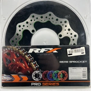 Disco de freno trasero Kawasaki RFX MX (verde) KX125-250 03-08 pt.no FX80-20505-55GN #A2 - Imagen 1 de 15