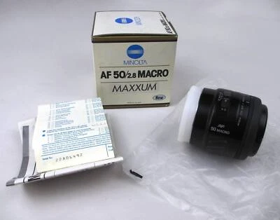 *NEW* Minolta MAXXUM AF 50mm f2.8  Macro Lens Sony A Mount 2638-100 - Image 1 of 4