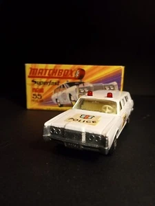 Matchbox Superfast #55 Mercury Police Car 1971/MINT In Crisp Original H Box - Picture 1 of 16