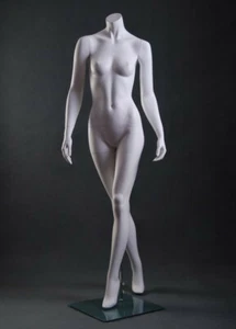 Schaufensterpuppe Abstrakt LOUTOFF PL2 Weiß Matt Mannequin Frau Damenpuppe