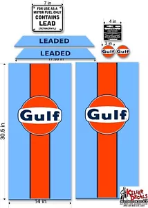 (GULF-3-3) COMPLETE GULF GAS PUMP DECAL KIT FOR SOUTHWEST TA-2 GASOLINE PUMP - Picture 1 of 1