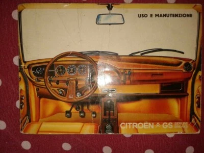 CITROEN GS LIBRETTO USO E MANUTENZIONE VINTAGE BERLINE BREAKS 58 PAGINE - Immagine 1 di 2