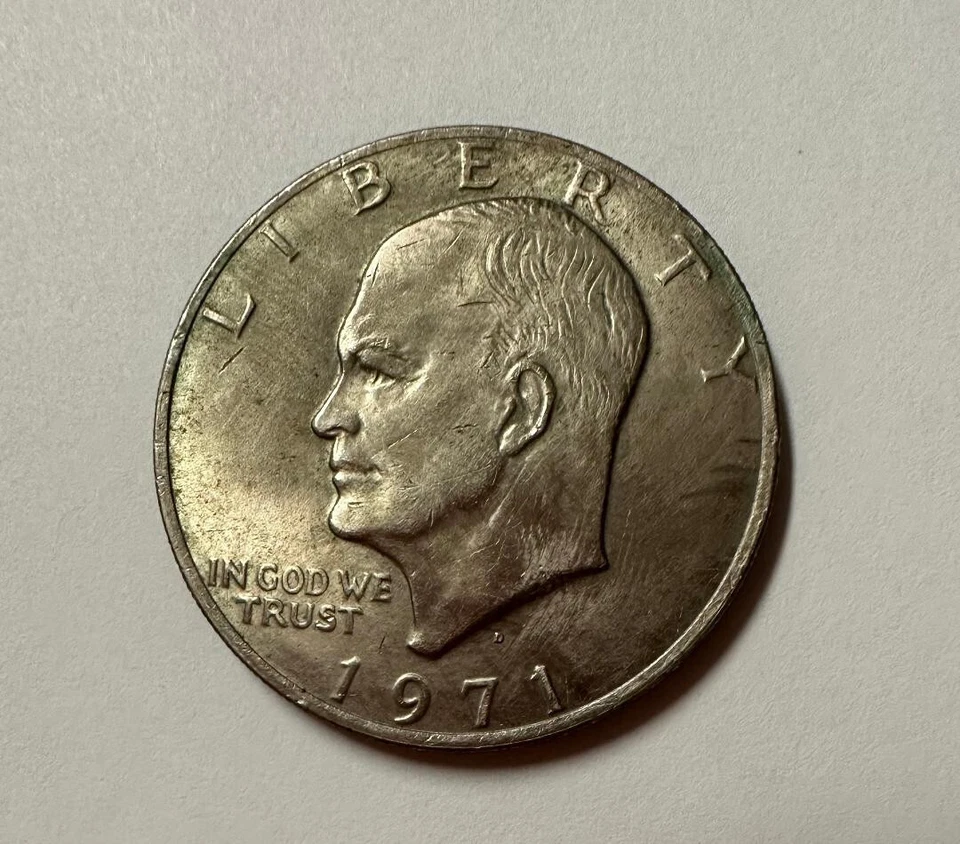 1971-D Eisenhower Silver Dollar - Rare - Image 1 of 2