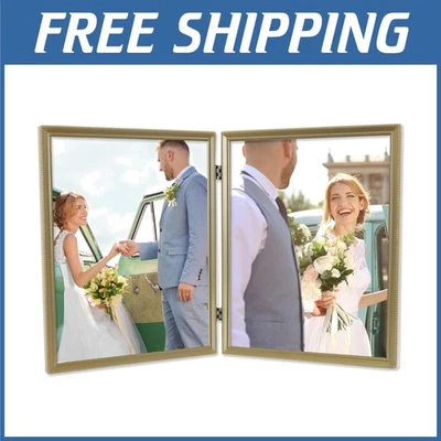 Moldura antiga de latão com borda frisada - Imagem 1 de 4