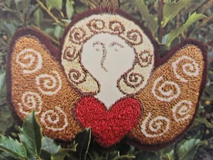 Carriage House Samplings ANGEL ORNAMENT TWO Punchneedle Embroidery Pattern LTK - Picture 1 of 3
