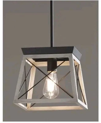 ​Progress Lighting P500041-143 Briarwood Graphite Farmhouse Pendant Light - Image 1 of 4