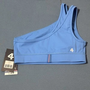 4 Laps FourLaps Solo Sports Bra Womens Small Cornflower Blue Compression NWT #2 - Picture 1 of 6