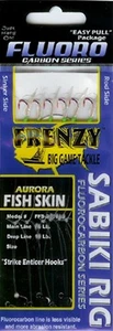 Frenzy FFS-402015G Fluorocarbon Sabiki Sz15 Fish Skin/Green - Picture 1 of 1