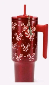 2025 Disney Starbucks Mickey Icon Peppermint Swirl Edelstahl Becher 40oz - Bild 1 von 3