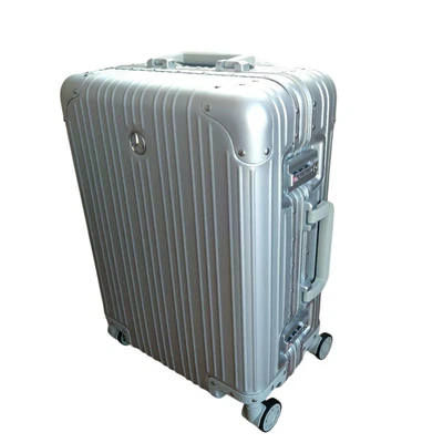 Valigia Mercedes-Benz in alluminio 32 L argento con coperchio speciale - Immagine 1 di 4