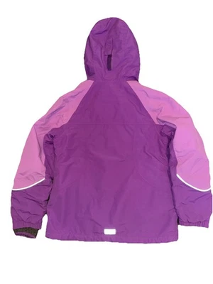 Abrigo de Invierno Lands End Niñas Mediano 10-12 Squall Forrado de Vellón Impermeable Parka Foto 1 de 4