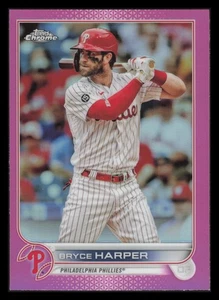 2022 Topps cromo rosa refractor #220 Bryce Harper Philadelphia Phillies - Imagen 1 de 2