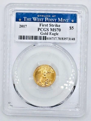 2017-W $5 Gold Half Eagle 🔥PCGS MS70 First Strike Struck at West Point Mint🔥 - Image 1 of 2