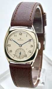Rolex 1946 Ref 3892 Rare Gents WW2 Era Vintage Cushion Watch 29mm, Serviced - Picture 1 of 23