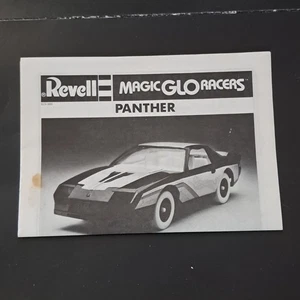 1983 Issue Revell #6124 Panther Magic GLO Racers Original Instruction Sheet - Picture 1 of 3