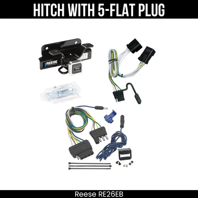 Enganche de remolque Reese + cableado de 5 vías para 03-08 Dodge Ram 1500 03-09 2500 3500 44738 Foto 1 de 4