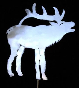 Elch Metall Garten Berghütte Hof Rasen Kunst Pfahl - Bild 1 von 1