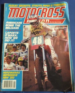 MOTOCROSS ACTION MAGAZINE-JAN 1982-HUSKY 250CR-MX TROP. DES NATIONS-MINICYCLE - Picture 1 of 6