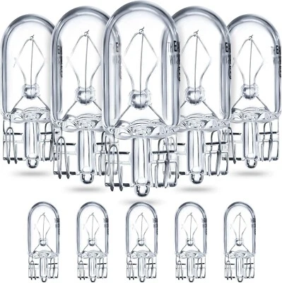 10 PCS 1/4 Wedge Base 12V 5W Clear Krypton Light Bulb For Landscape RV Cabinet - Image 1 of 4