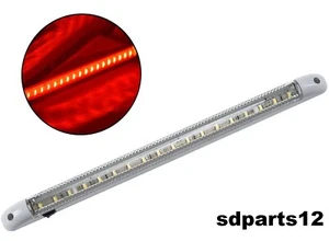 1x 12V Lampe Innenleuchte 18 LED Rot mit Schalter PKW LKW - Bild 1 von 5
