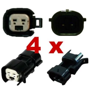 4 x Adapter Stecker Einspritzdüse BOSCH EV6 (Female) auf NIPPON DENSO (Male) kfz - Picture 1 of 3