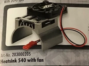 RC Brushed 540 Motor Heat Sink With Fan, New - Picture 1 of 1