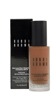 NiB Bobbi Brown Long-Wear Weightless Foundation SPF 15 Full Size Espresso 10 - Picture 1 of 2