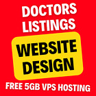 Doctors Listings Website Design with Free 5GB VPS Web Hosting