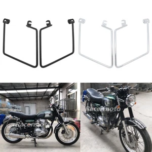 2 PCS Saddlebag Support Bracket Side Mount Trunk Bag For Kawasaki W400 W650 W800 - Imagen 1 de 14