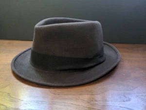 Sombrero Fedora De Fieltro Marrón Royal Stetson De Colección 7 3/8 Hale's Tienda Para Hombres - Imagen 1 de 14
