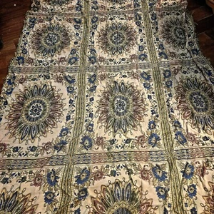 Antique Woven Silk Tapestry Indonesian Vintage Large 60x90" cloth WALL HANGING - Picture 1 of 17