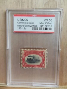 US #295 1901 Fast Express Train, PSE VG 50 Mint OGnh - Picture 1 of 3