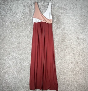 Anthropologie Maeve Maxi Dress Size S Elysian V-Neck Colorblock Beach Summer - Picture 1 of 12