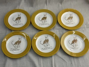6er Set Gold Canape Teller ~ Anthropologie Home ~ Walter Chihuahua Hund - Bild 1 von 7