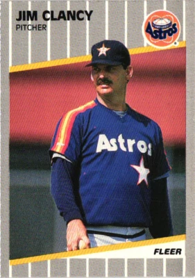 1989 Fleer Update - Jim Clancy #U-88 - Image 1 of 2