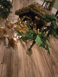 Fontanini Nativity Set 19-Piece w/Stable W/palm Tree- Made in Italy Set - Picture 1 of 12