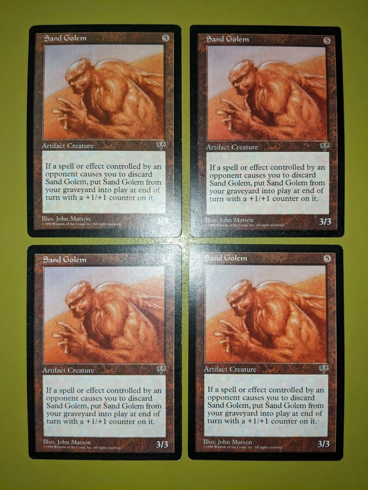 Sand Golem x4 Mirage 4x Playset Magic the Gathering MTG  - Image 1 of 1