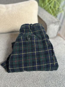 Pantalón Polo Ralph Lauren 100% Lana Plisado a Cuadros Mujer’s Talla 8 Con Bolsillos - Imagen 1 de 11