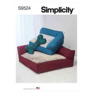 Simplicity Nähmuster S9524 HAUSTIERBETTEN UND KUSCHELKISSEN SPIELZEUG - Bild 1 von 6
